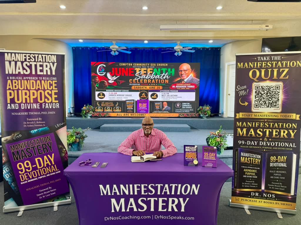Dr. Nosakhere Thomas, author of Manifestation Mastery and the 99-Day Devotional